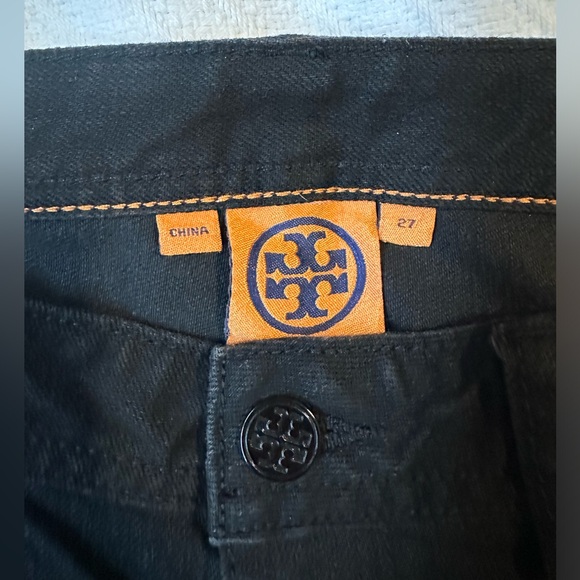 Tory Burch Vintage Super Skinny Jeans in Black Size 27 - Picture 3 of 5